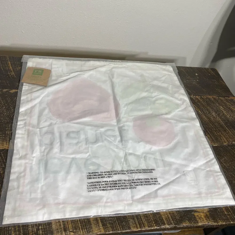 PB Teen Love Your Planet Pillow Cover Sham Square‎ 18 x 18 New Pottery Barn